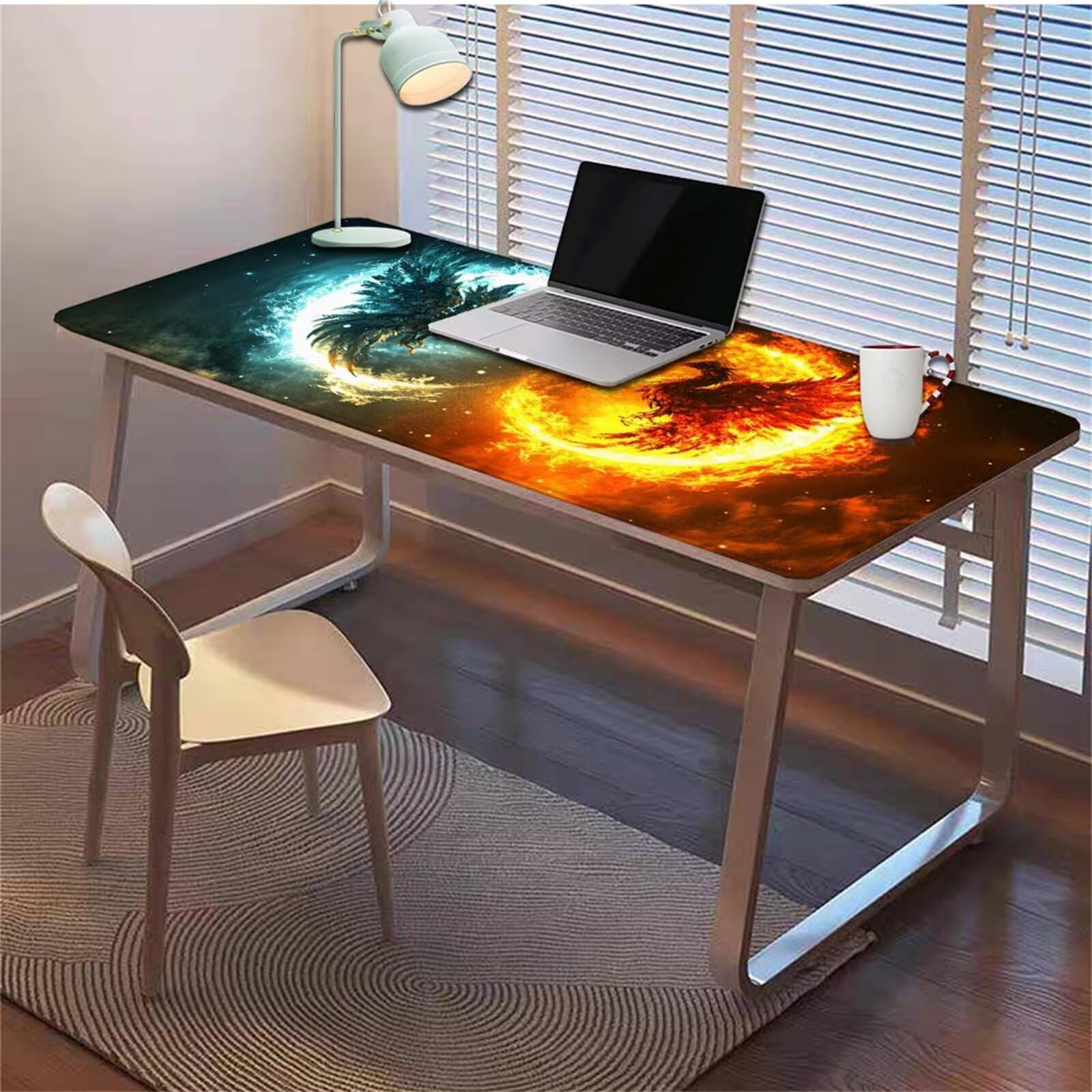 Gamingowa podkładka pod mysz 1200 x 600 x 3 mm, XXL, wodoszczelna, odporna na ścieranie, z przyszytymi krawędziami, czarna, podkładka na biurko, poprawia prędkość i precyzję pod laptopa, komputera