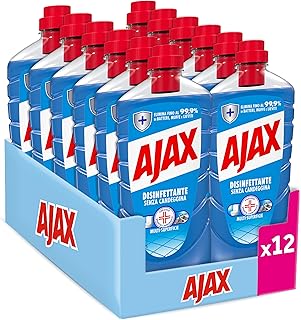 Ajax detersivo pavimenti Disinfettante multisuperficie senza candeggina 950 ml x 12