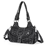Hobo Bags for Women Vegan Leather Shoulder Purses and Handbags Ladies Roomy Tote Bags Purse with Crossbody Strap