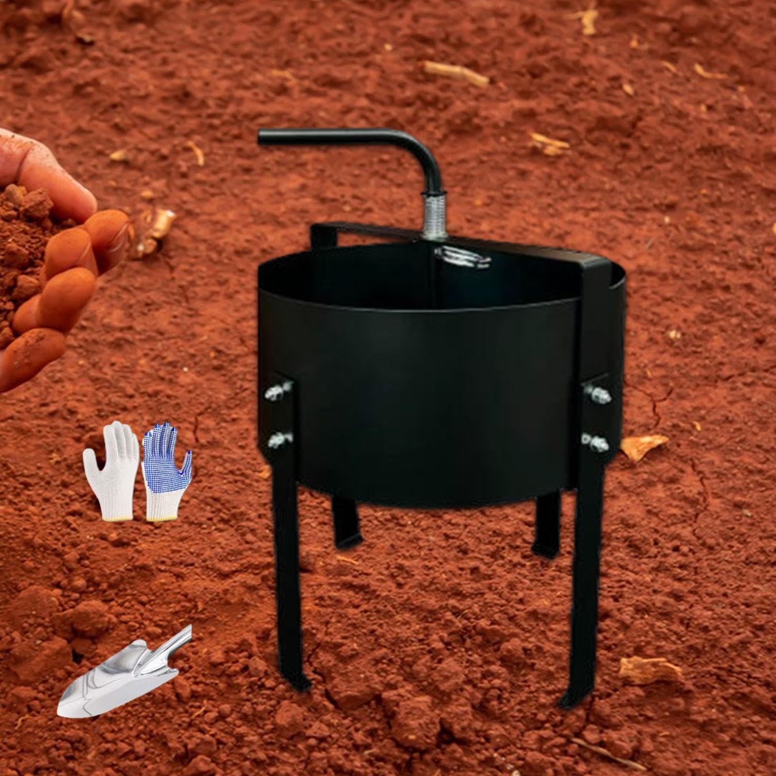 Rotatorio para Tierra, Herramienta de Tamizado para Paisajistas, de Compost con Marco Metálico.
