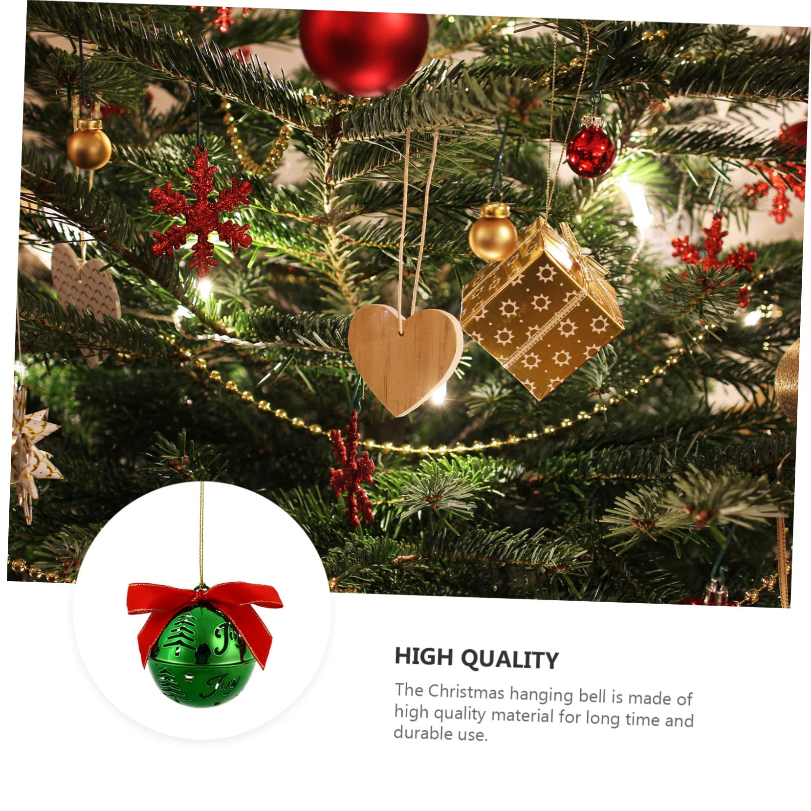 VICASKY 12pezzi Pendenti Albero Di Natale Forma Di Campanella Decorazione Natalizia Ornamento Da Appendere Decorazione Da Appendere Per Casa
