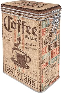 Nostalgic-Art Contenitori da caffè retrò, Coffee Sack – Idea regalo per la cucina, Scatola di latta con coperchio salva aroma, Design vintage, 1,3 l