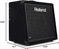 Vista 2 de Roland Amplificador de teclado de mezcla de 3 canales, 50 vatios (KC-80)