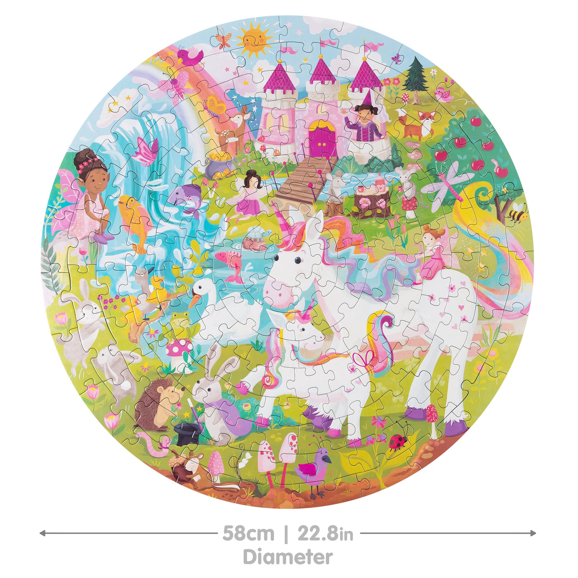 Amazon.com: boppi Round 150 Piece Jigsaw for Kids Aged 5-8