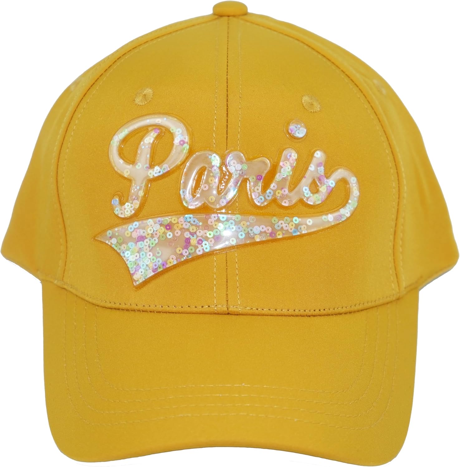 3D Paris Glitter Baseball Cap, Suitable for Both Men and Women in Three Colors, Fashionable Accessory, Adjustable