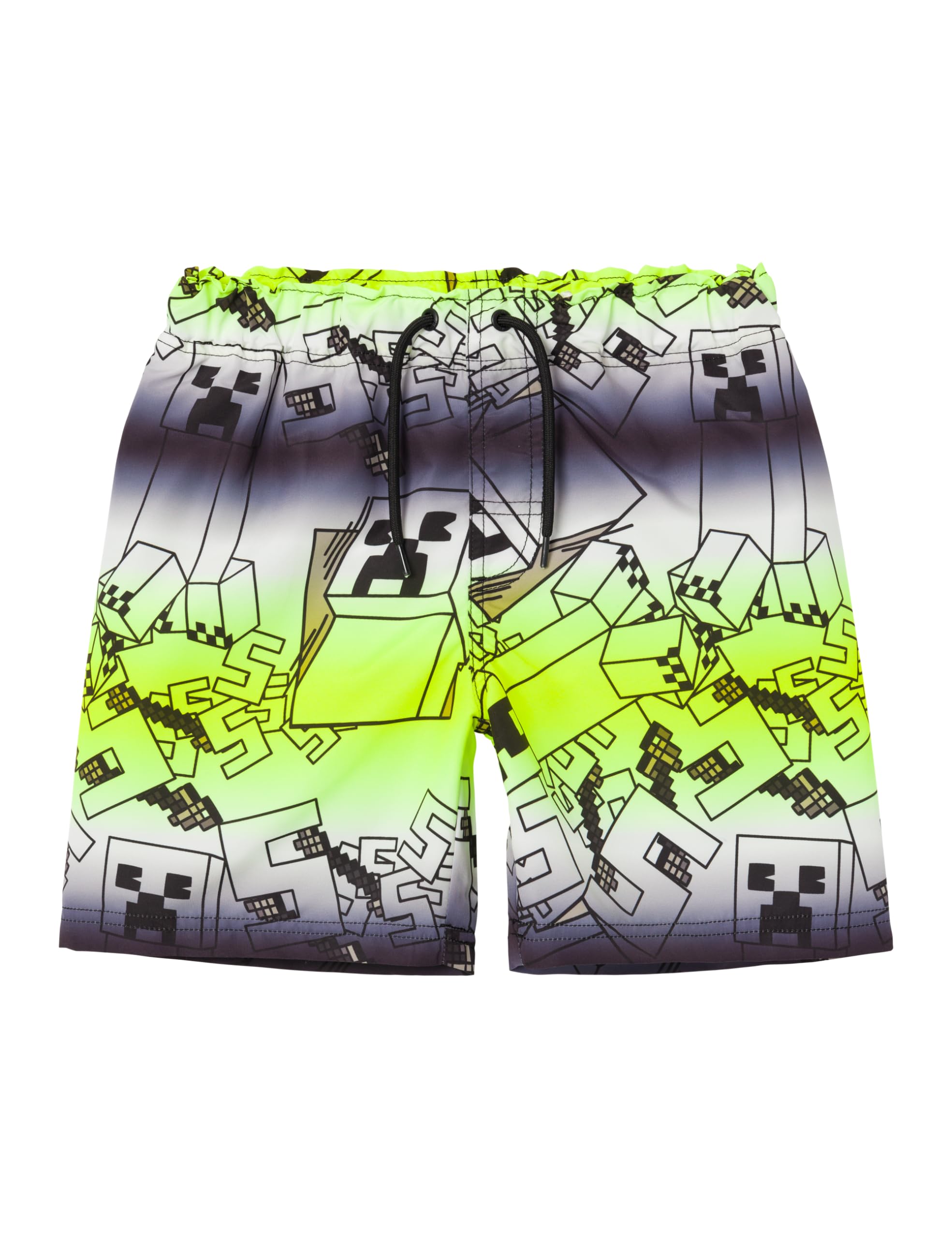 NAME IT Nkmmuxin Minecraft Bfu-Pantalones Cortos de Natación Bañador Niños