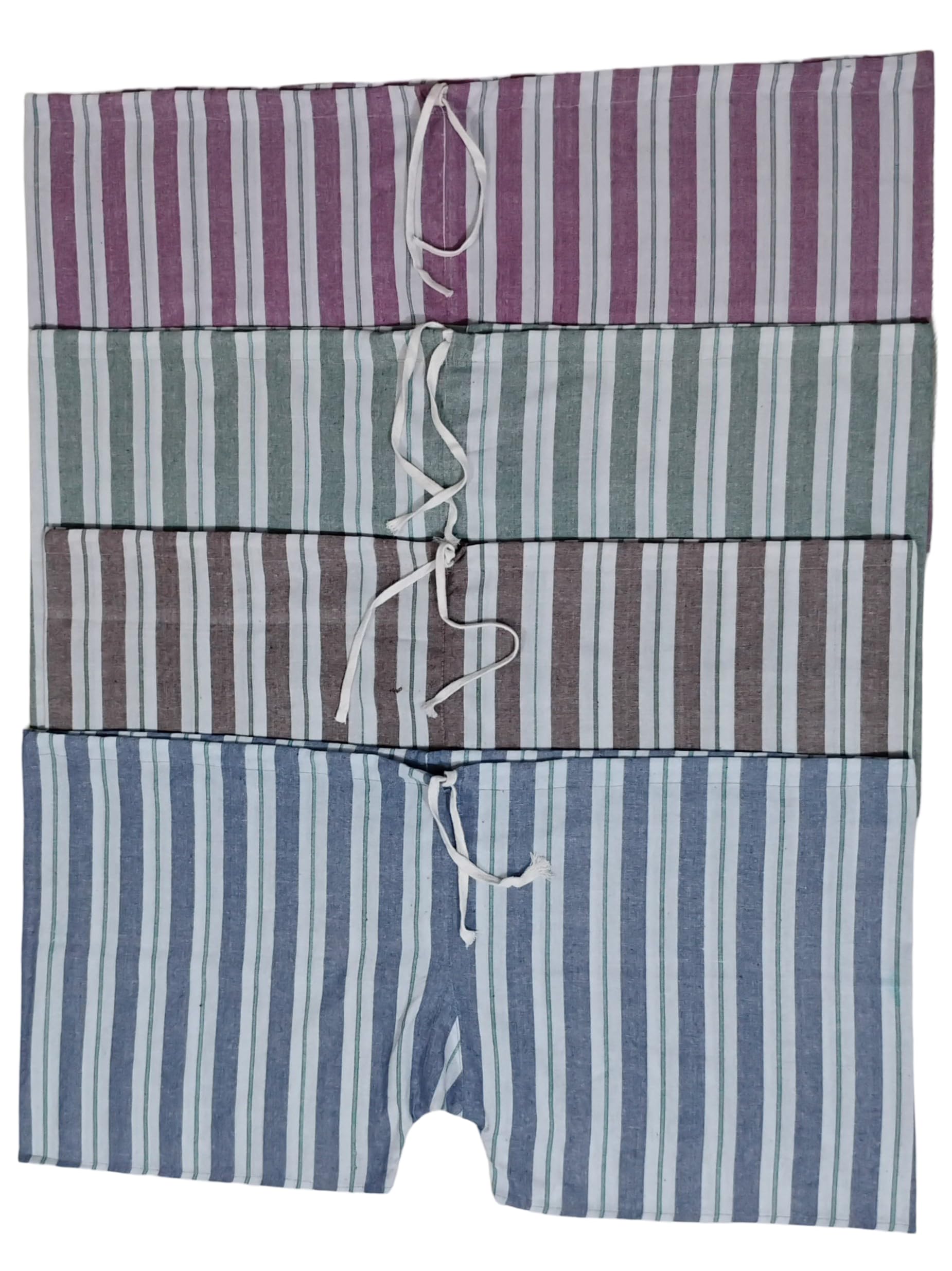 Men's Innerwear Pack of 4 100% Cotton Patte Wala Underwear With String, Traditional Lattha, Janghiya, Patta Kachha, Nade Vala Nekar, Waistband Nekar-picture-38