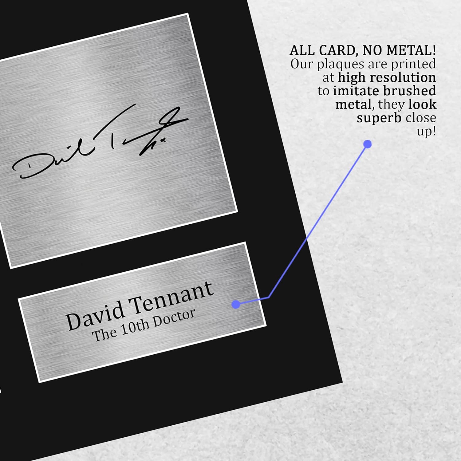 HWC Trading David Tennant Dr Who Gifts USL Printed Signed Autograph Picture for TV Show Fans - US Letter Size - Image 5