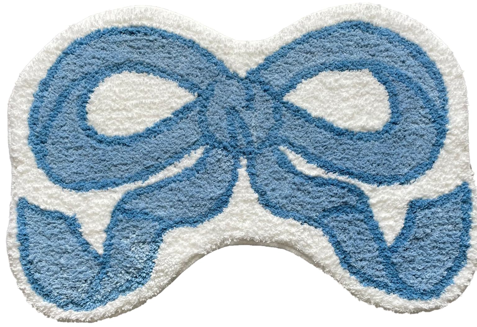Bow Rug - Bow Shaped Rug - Handmade & Premium- 30in (75cm) - Coquette Bathmat - Pink Rugs - Aesthetic Room Decor - Cute Room Decor Coquette bathmat Decor