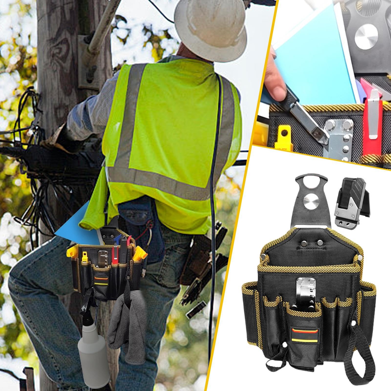 Sacoche Ceinture Outils Charpentier Sac Utilitaire De Travail Léger Grande