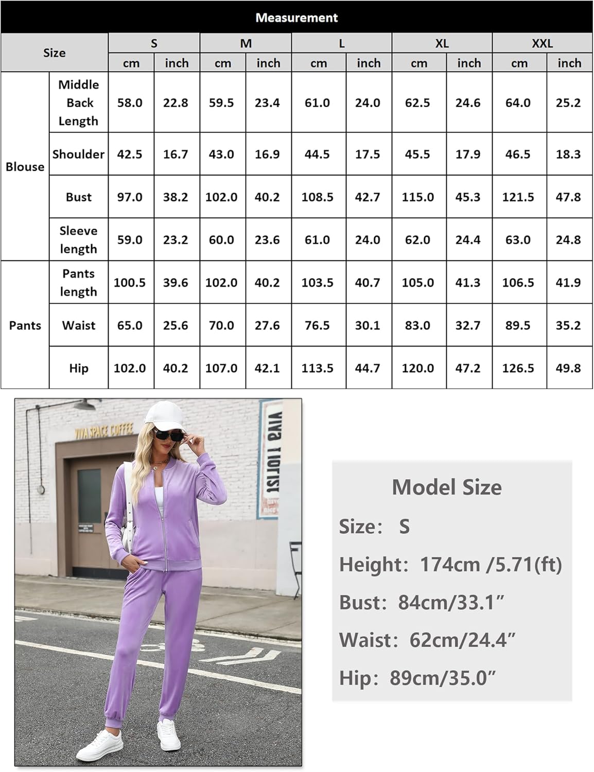 Marvmys Women's Velour Tracksuit Full Zip Up Sweatsuits Set 2 Piece Outfits Jogger Set - Image 6