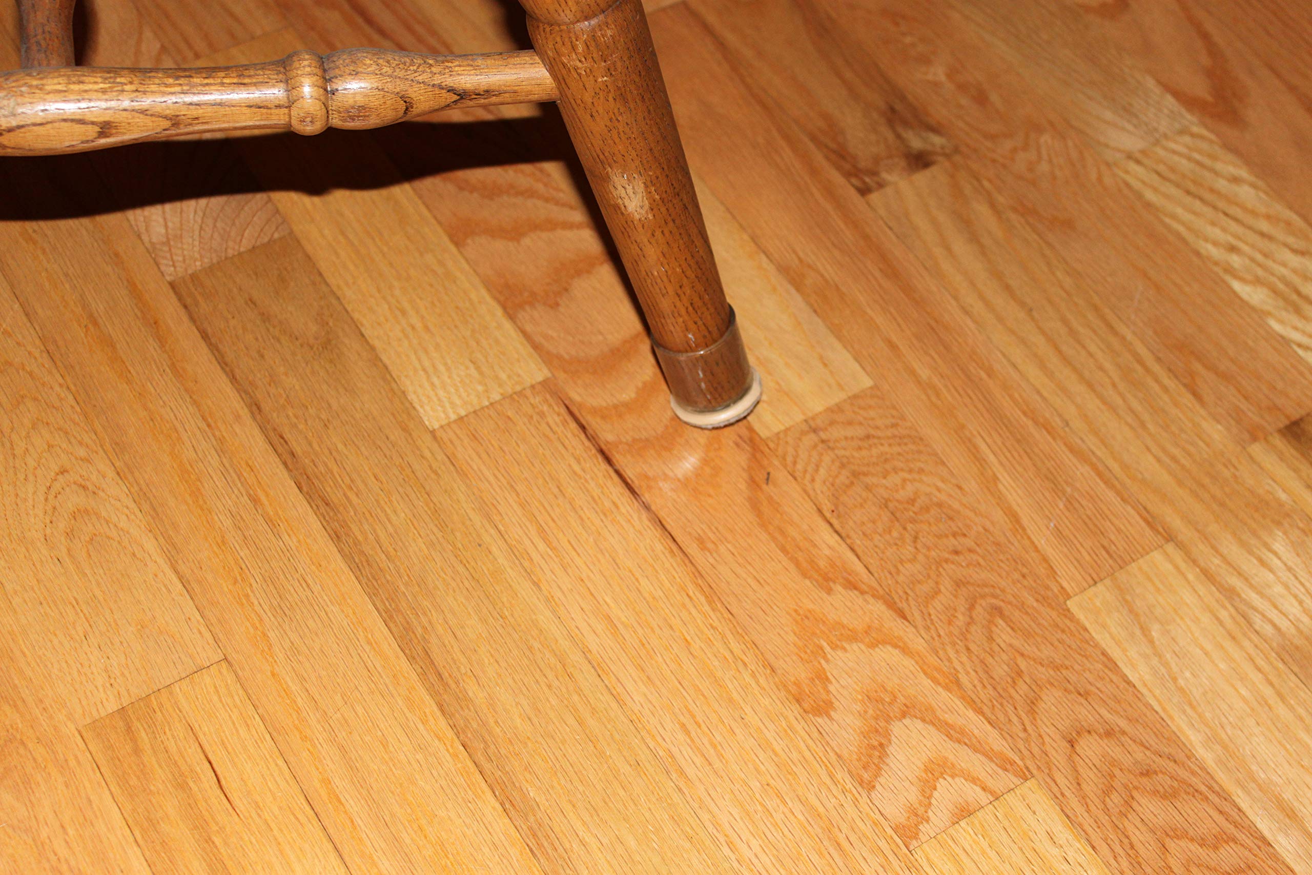 Clear Sleeve Floor Protectors for Chairs and Tables - Beige Tip - 1-1/2