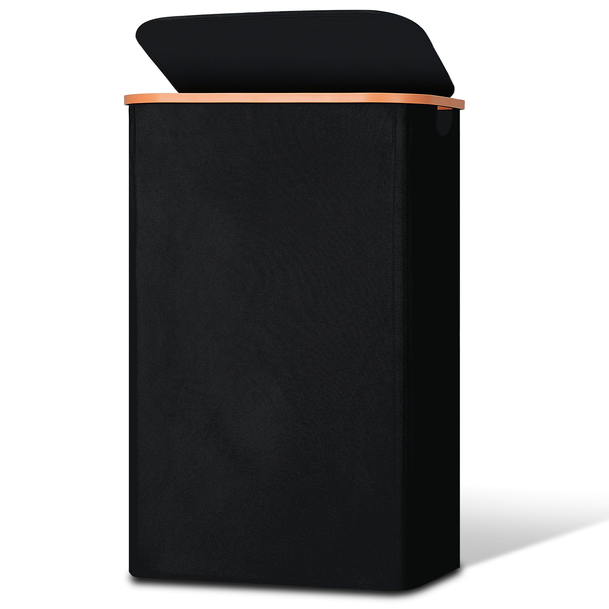 Vincona Slim Laundry Basket with Lid, Narrow Dirty Clothes Hampers for Laundry with Handle, Skinny Laundry Bin for Laundry Room, Dorm, Bedroom and