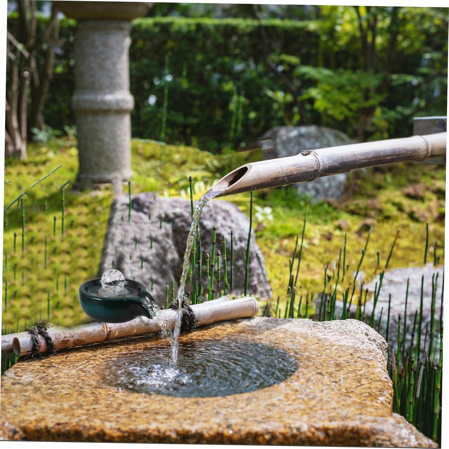 Ceramic Fountain Spout for Waterfall Outdoor Fountain Decoration Pottery Water Feature Supply Landscape Waterfall Accessory for Garden Decor