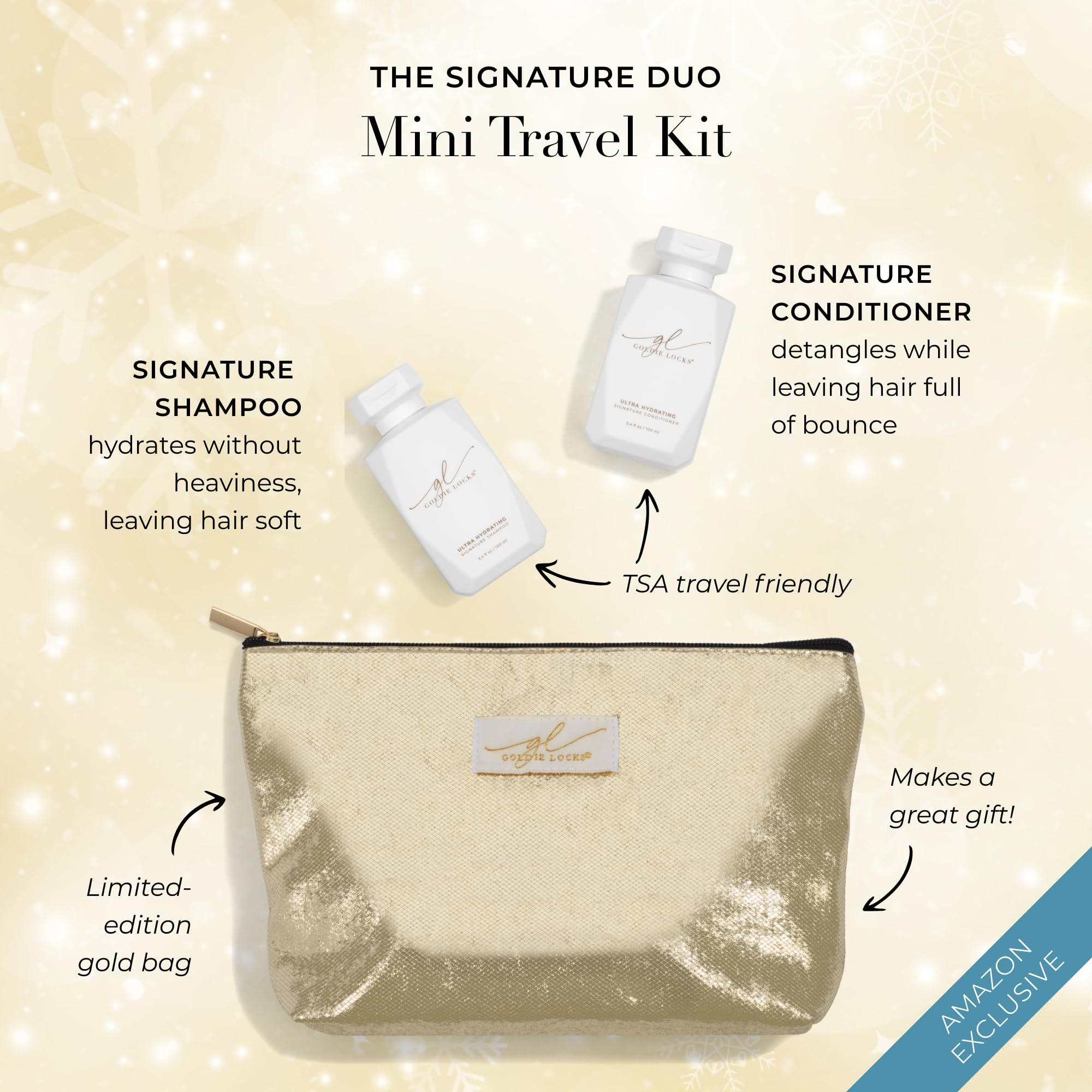 Amazon.com : Goldie Locks Shampoo & Conditioner Travel Set, TSA