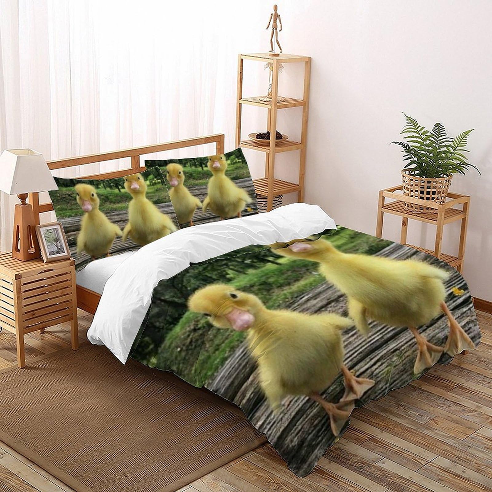 Housse de couette 260x220cm Animaux 3D pour transformer la chambre des garçons de grand lit