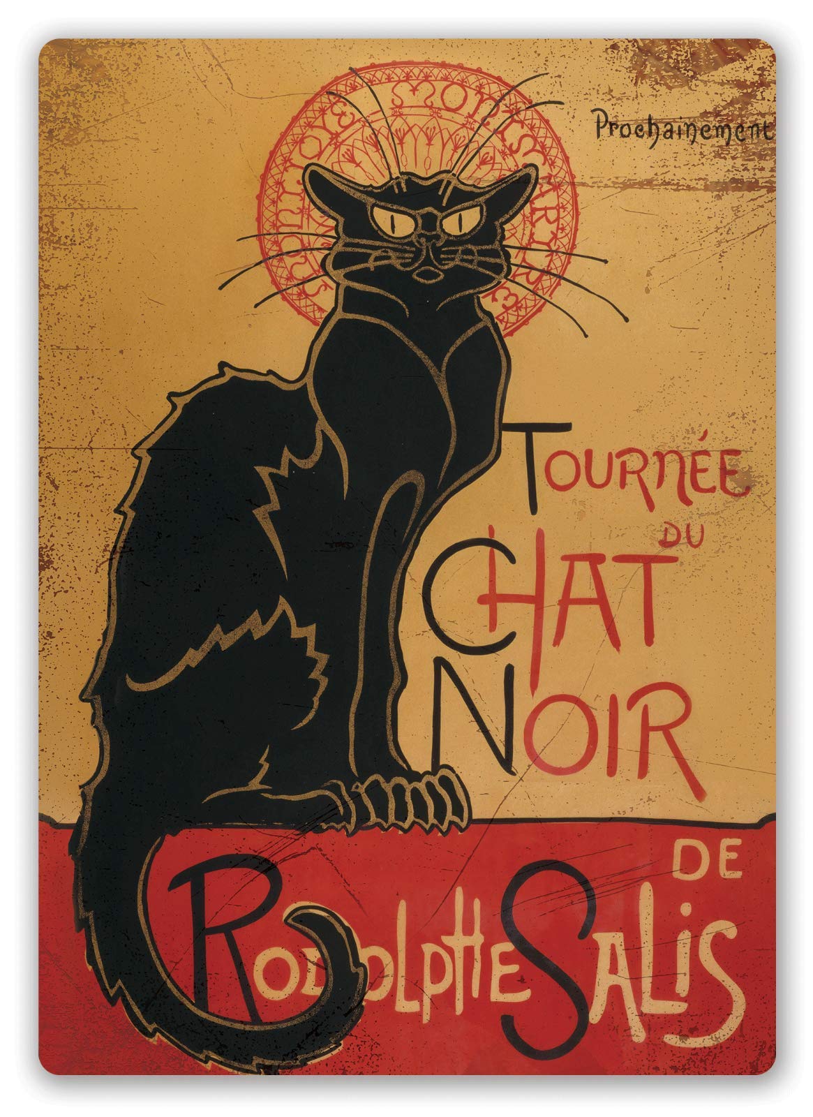 Chat Noir Aristide bruant Targa in latta Decorazione da parete