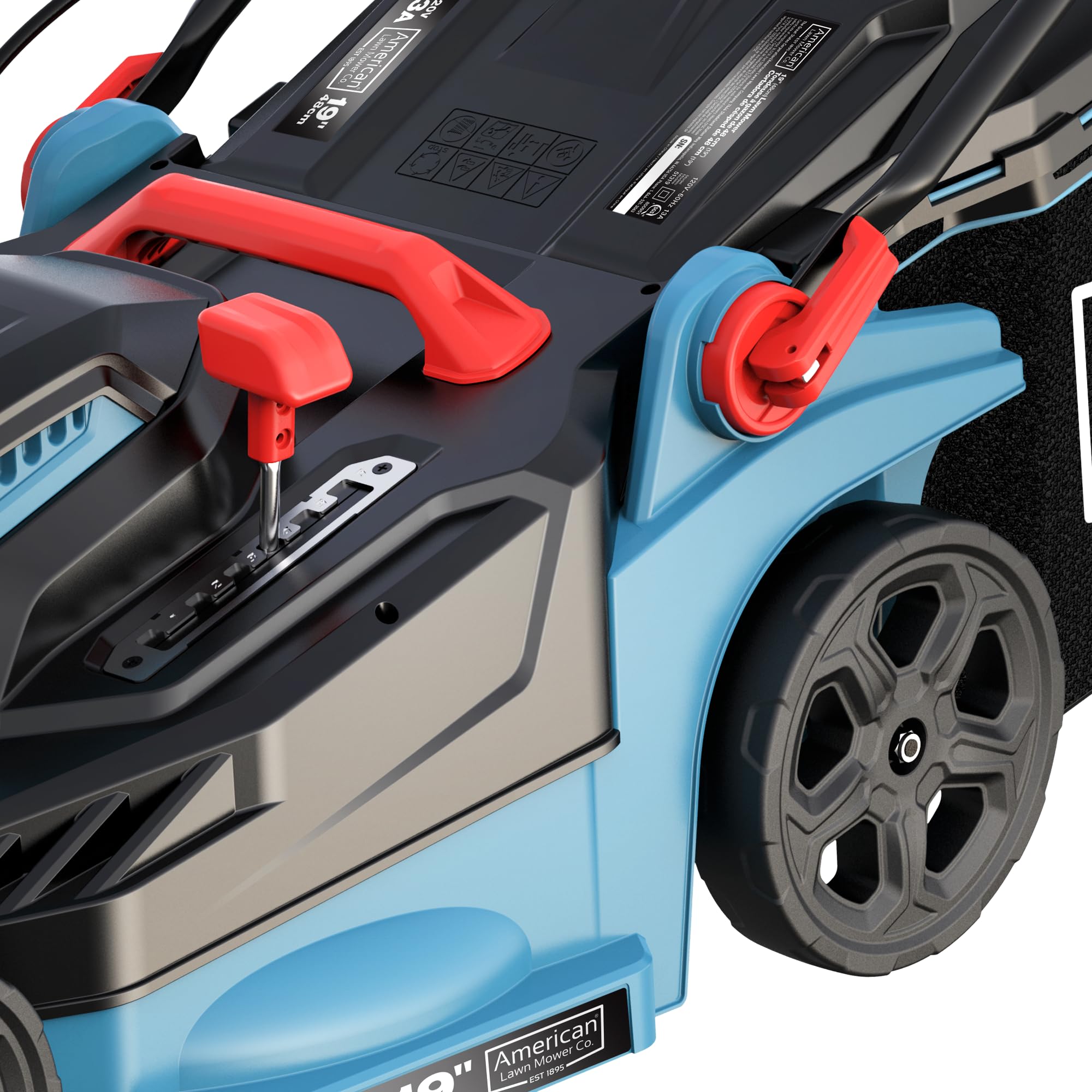 American Lawn Mower Company 51319 - Cortacésped eléctrico con Cable de 19 Pulgadas y 13 amperios con Bolsa de césped