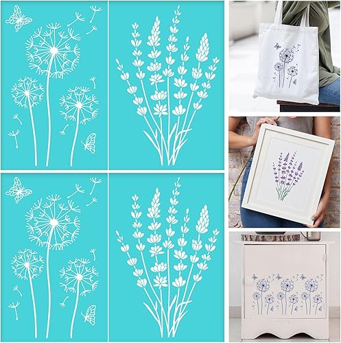 Vista 67 de 2 plantillas a cuadros de búfalo reutilizables, serigrafía autoadhesiva, impresión de 8.5 x 11 pulgadas, para pintar azulejos de pared de madera