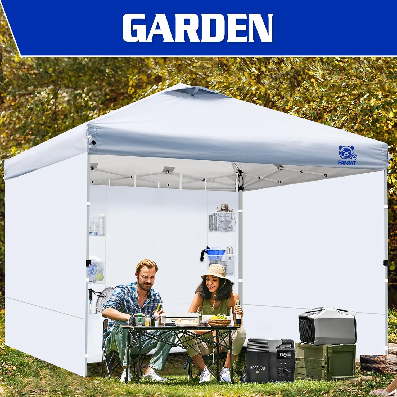 Instant Canopy Tent SideWalls with 6 Pockets for 10x10 FT Pop Up Canopy, 210D Polyester Waterproof(3PCS Sidewall Only, Canopy Tent NOT Included) Instant Canopy Tent SideWalls with 6 Pockets for 10x10 FT Pop Up Canopy, 210D Polyester Waterproof(3PCS Sidewall Only, Canopy Tent NOT Included)