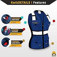 Vista 3 de KwikSafety - Multi-Color Safety Vest for Women Premium Reflective High Visibility Vest, ANSI Class Unrated