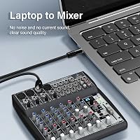 PNGKNYOCN Aranyozott XLR-3.5mm TRS Kábel (0,5m) - Telefon, Laptop, Keverőpult Összekötő Hangkábel Mikrofonhoz, Hangfalhoz 5
