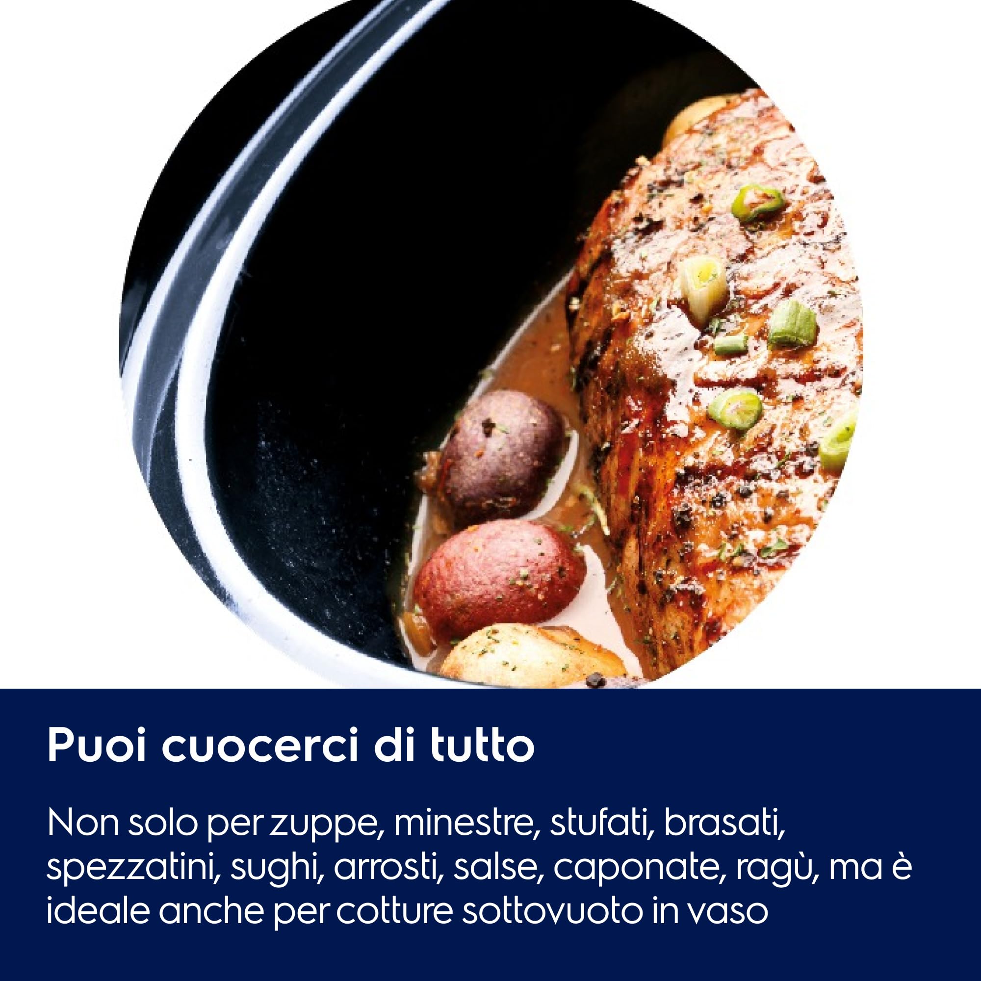 Electrolux Esc7400 Slow Cooker, Pentola Elettrica In Acciaio Inox Per Cottura Lenta Con Sei Programmi Predefiniti, 235 W, 6.6 L, Argento, Amazon Exclusive