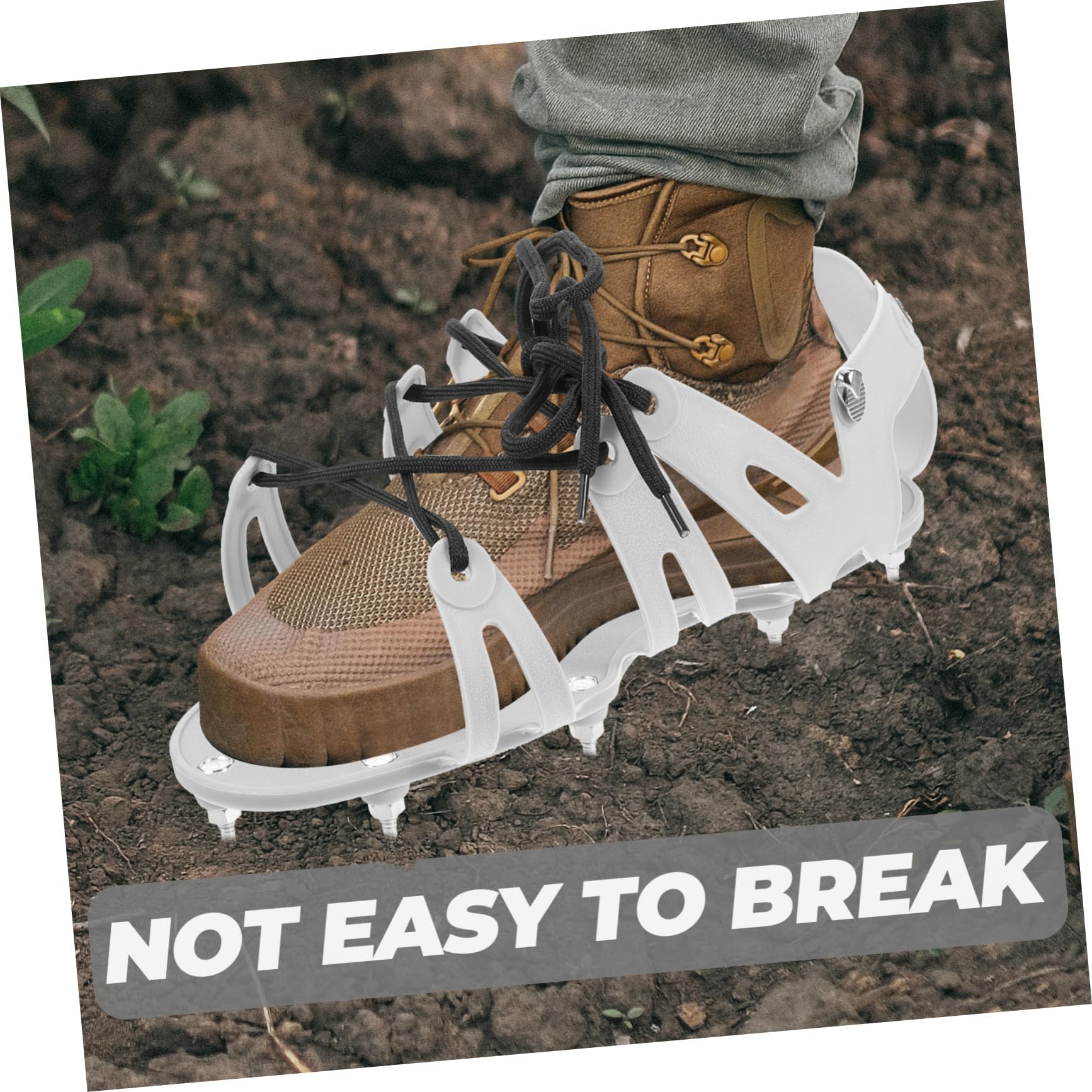Mipcase 3 Ensembles scarificateur de Jardinage aerateur Gazon Chaussures Entretien pelouse Baskets Chaussures d'aérateur de Jardinage Chaussures d'aérateur de terrasse PP