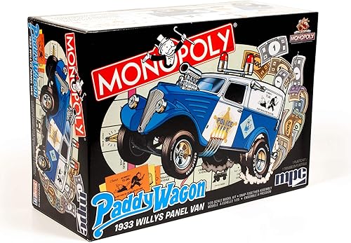 Miniatura 1 de MPC 1933 Willys Panel Paddy Wagon (Monopoly) 2T 125 Escala Kit de modelo, rojo (MPC924M)