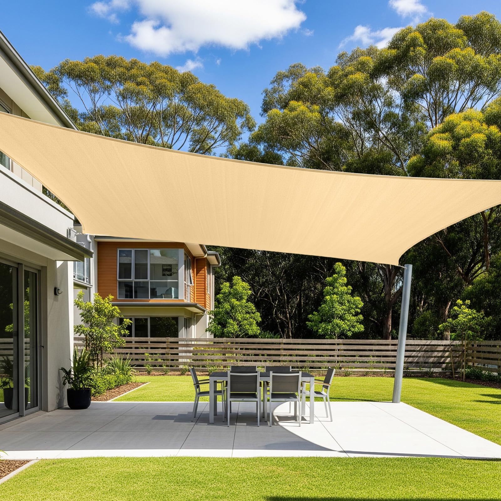 Amazon.com : Cool Area Sun Shade Sail 20x23FT Rectangle Shade