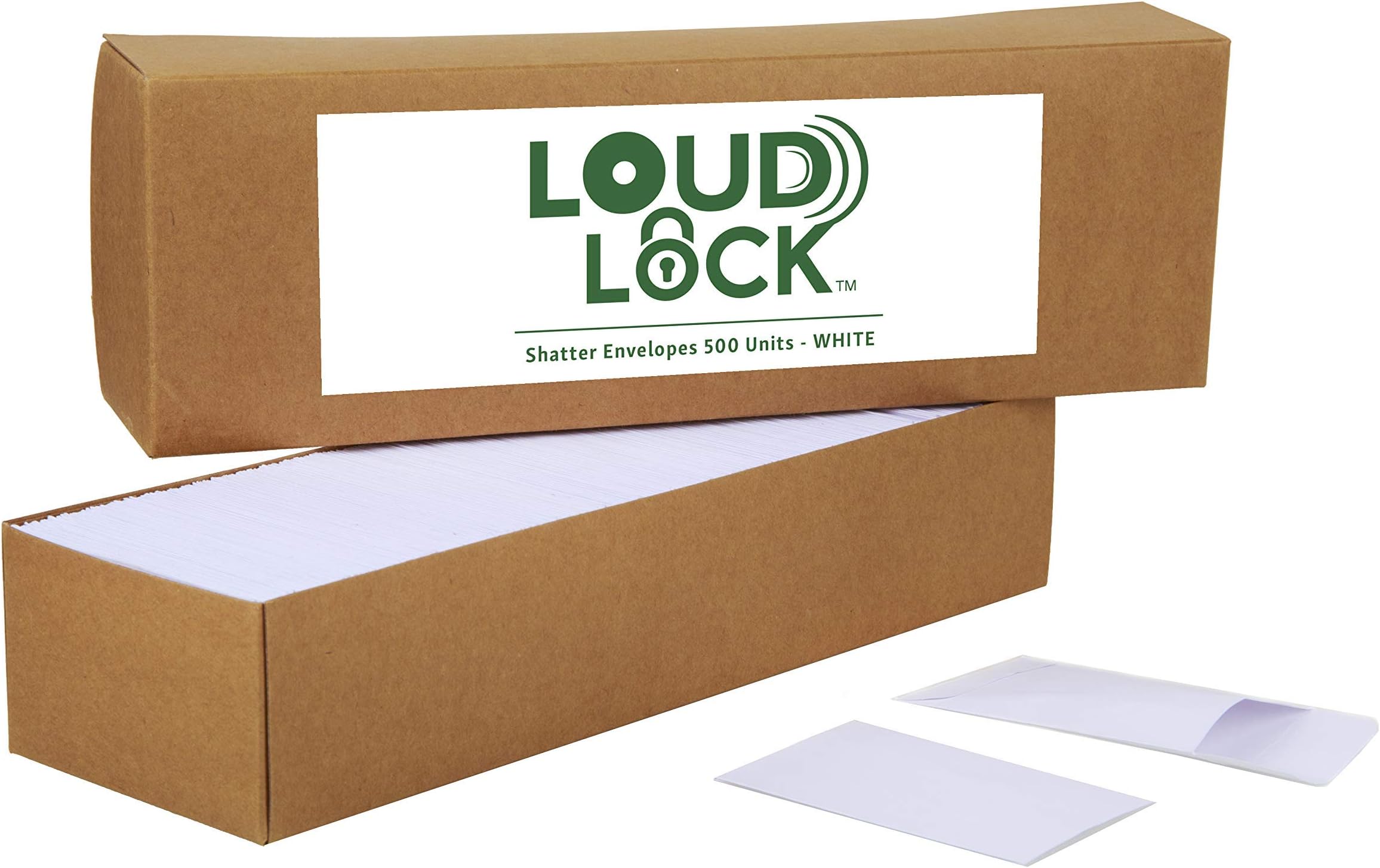 Loud Lock Coin Envelopes White 2.25 x 3.50 Inches 500