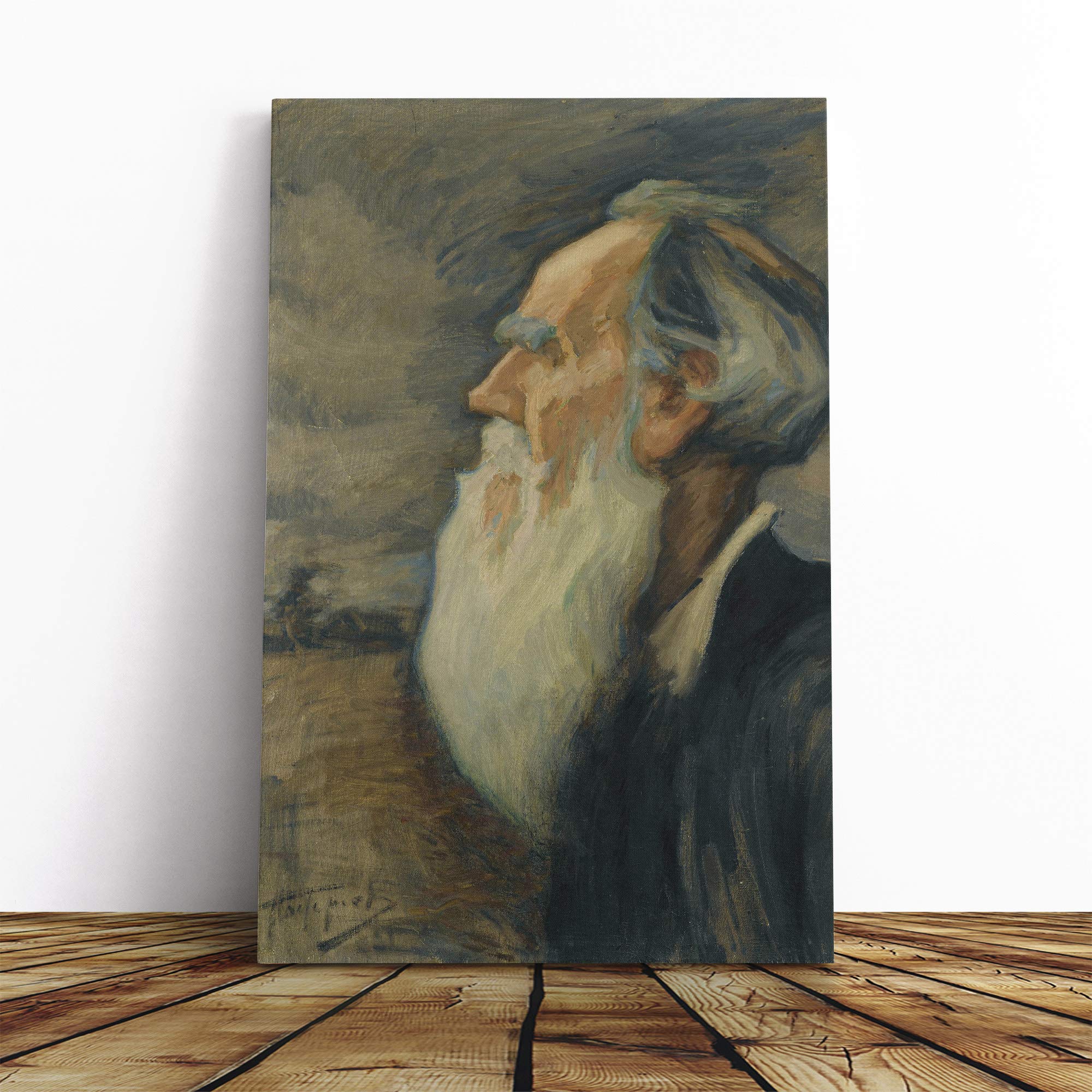 Wall Leonid Pasternak Art Canvas Print | Gallery Wrapped 30mm Frame Wall Art | 30x20 inches | Ready to Hang | Contemporary Picture | Living Room Bedroom Lounge Office