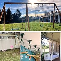 Vista 5 de BETOOLL Colgadores de Columpio de Servicio Pesado con Capacidad de 2400 lb para Conjuntos de Madera, Patio de Juegos, Porche, Interior y Exterior
