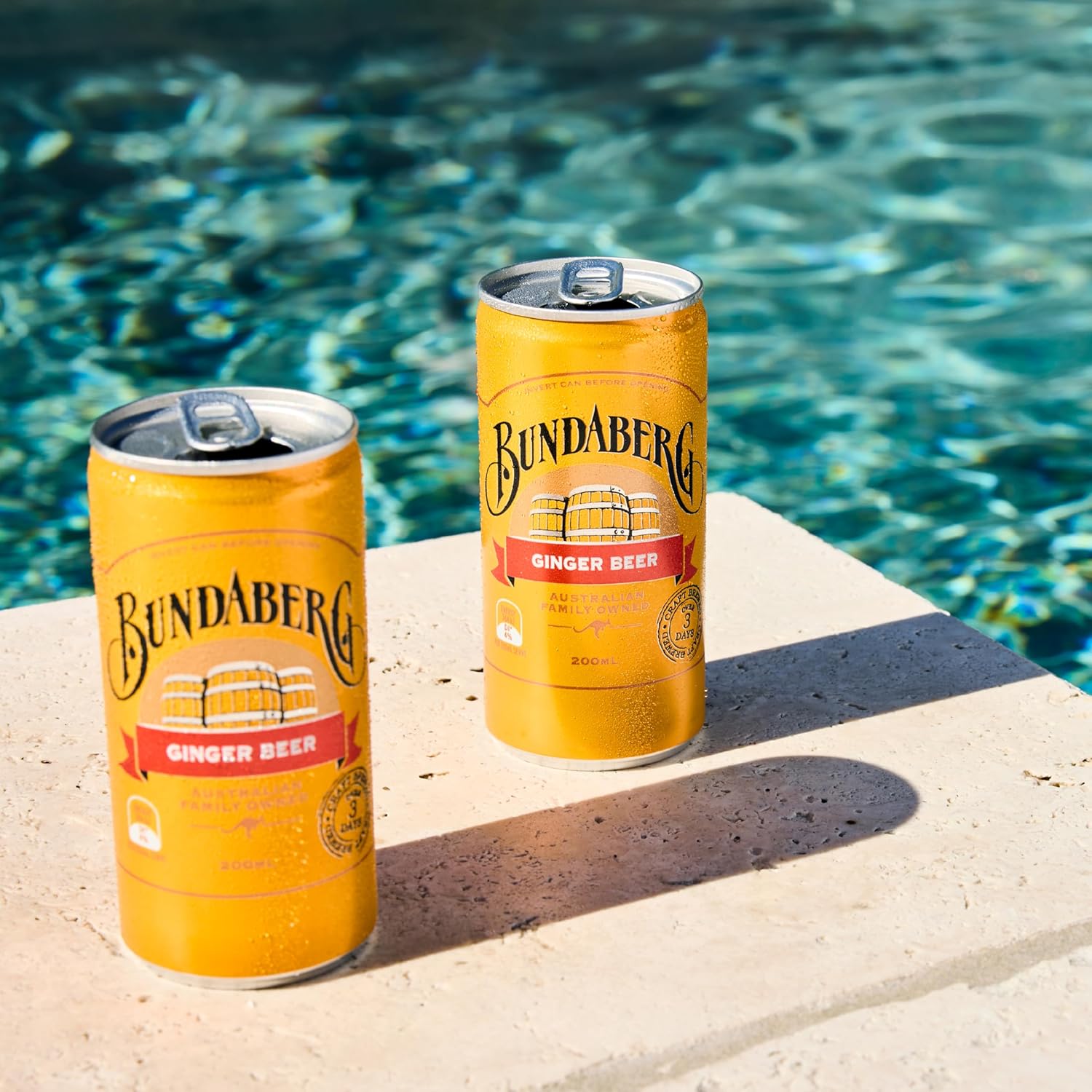 Bundaberg Ginger Beer, 6.8 fl oz Cans, (24 Pack)