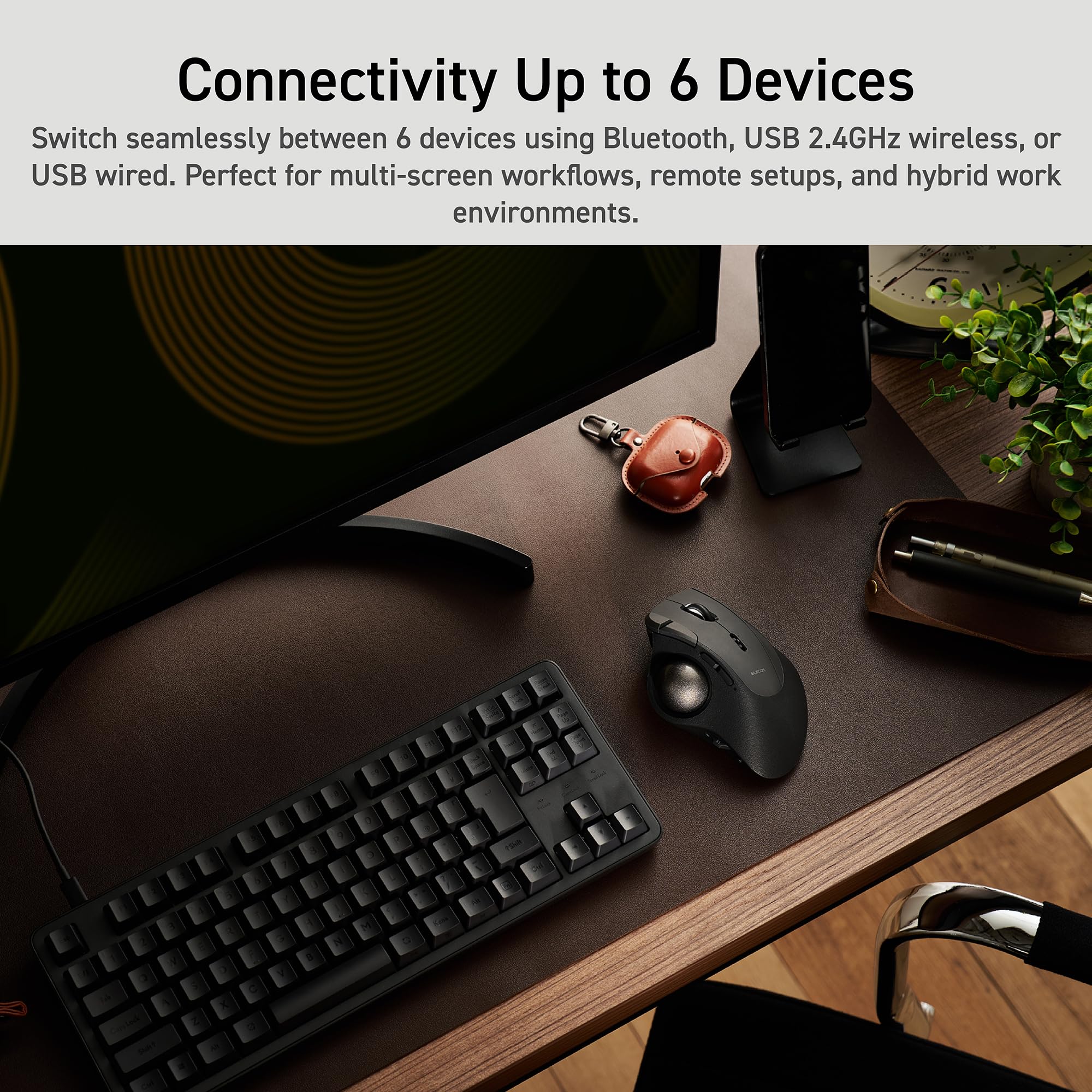 Amazon.com: ELECOM IST PRO Trackball Mouse, 6 Device Connection, 3