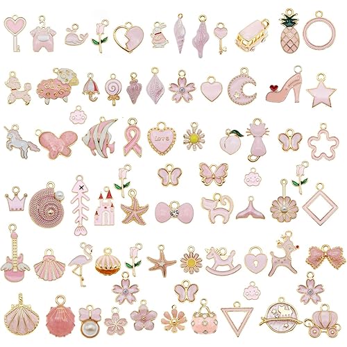 30pcs Mixed Enamel Charms Pendants for Jewelry Making Bulk lot Necklace Earrings Bracelet Craft Findings