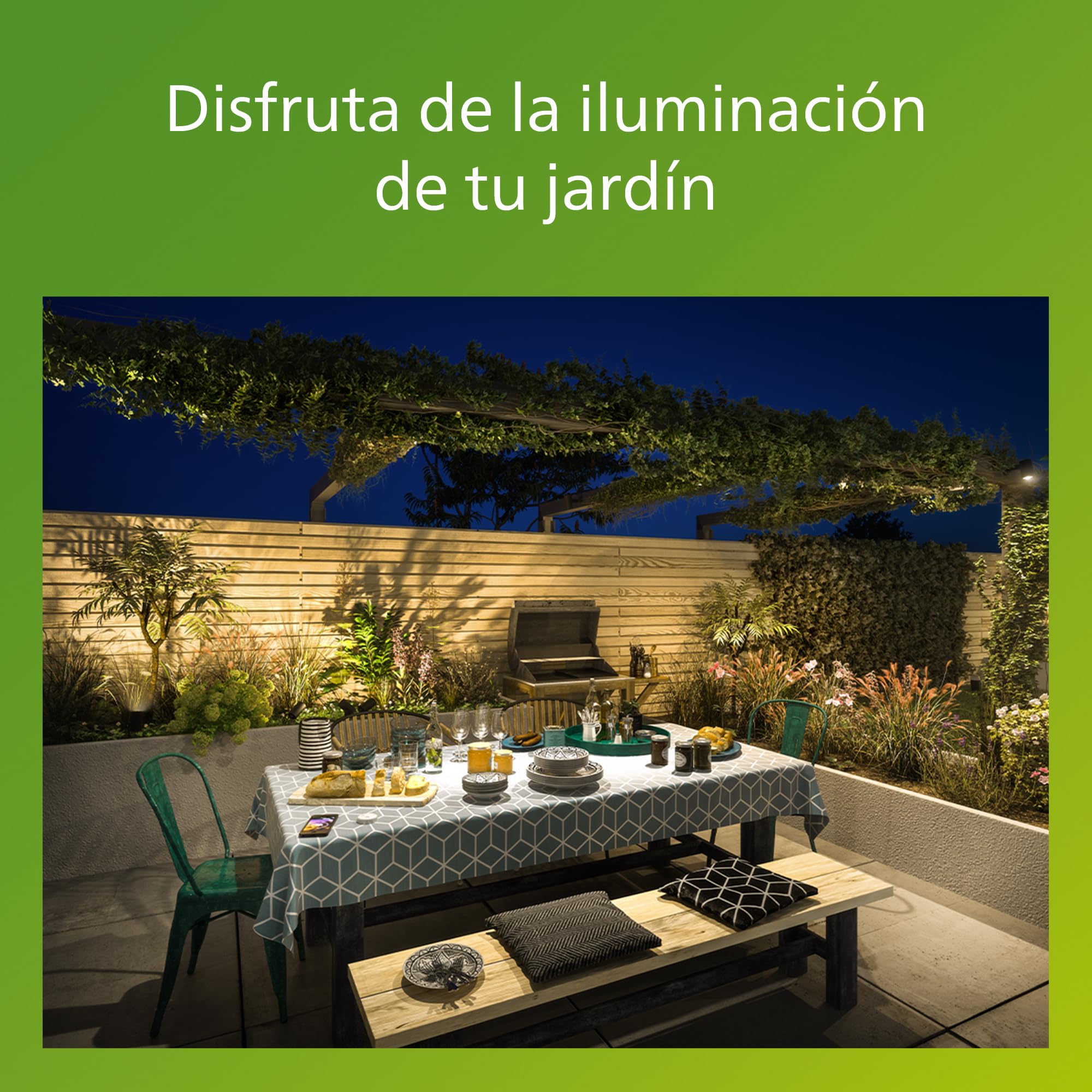 Philips myGarden Stock - Poste, iluminación exterior, aluminio, luz blanca cálida, 10,4 x 10,4 x 40 mm, 11,1 x 11,1 x 42,1 mm, color antracita