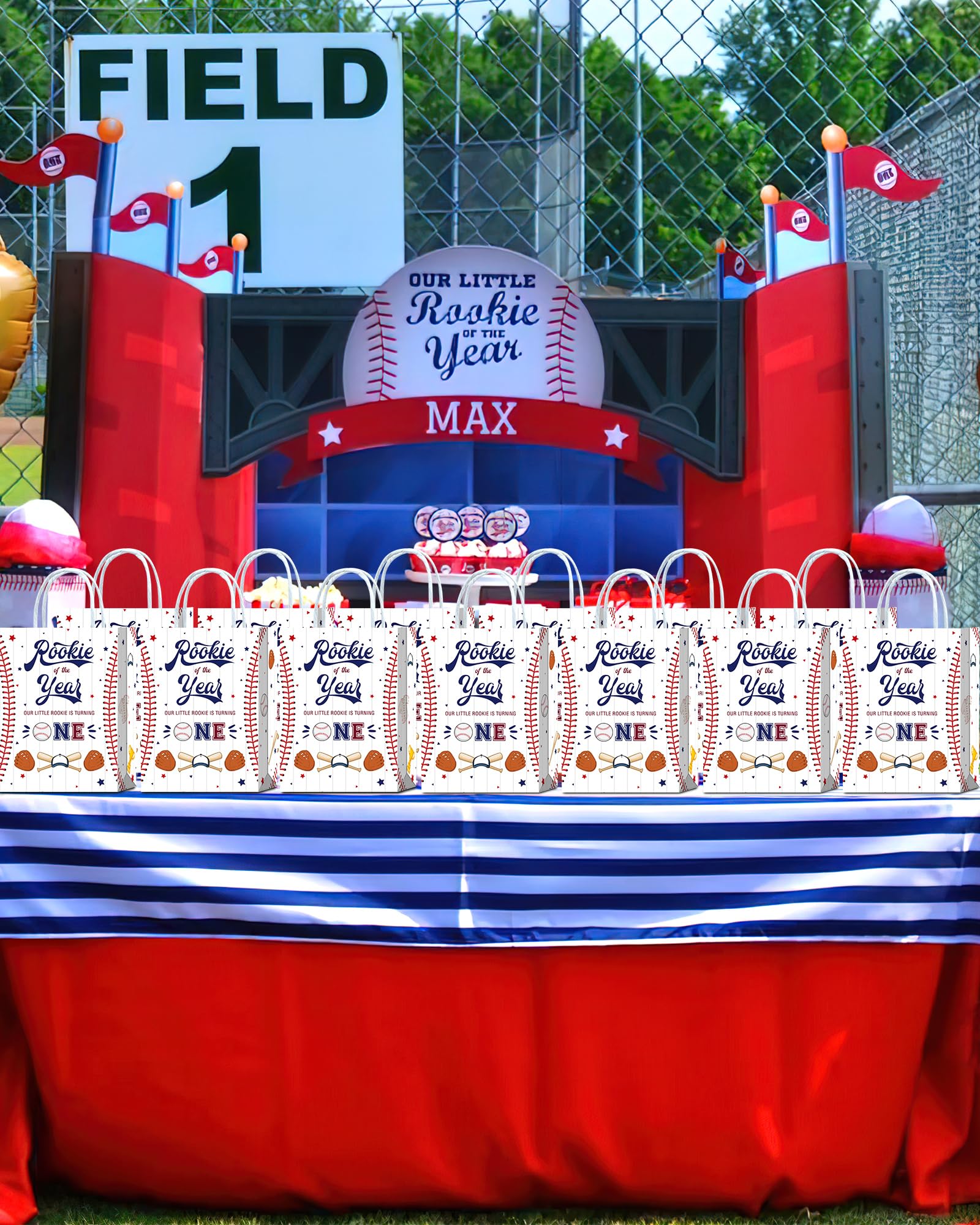 Rookie Of The Year First Birthday Baseball Party I Invitation
