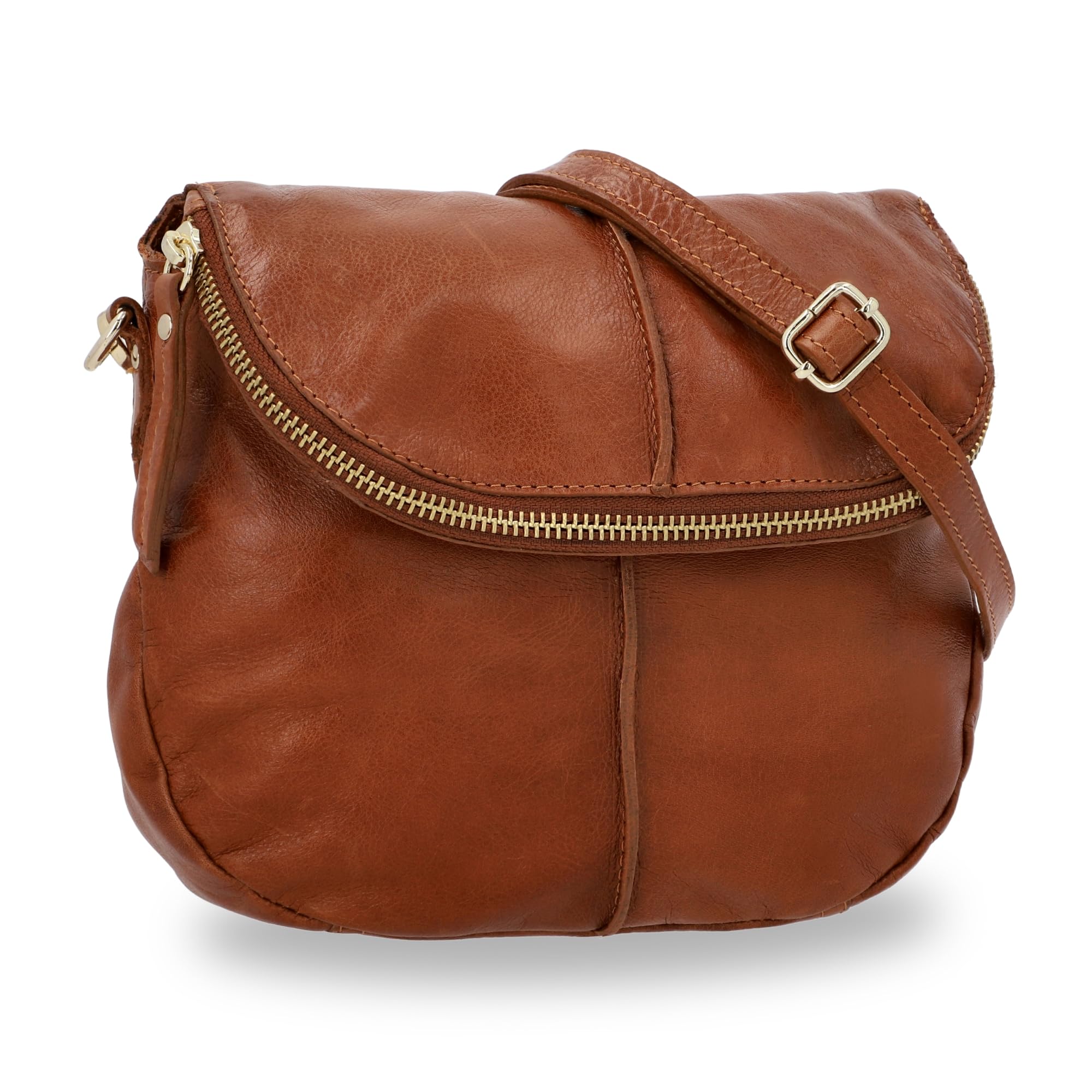 Gusti Umhängetasche Leder - Iselin Damen Handtasche Schultertasche Partytasche Festivaltasche Ledertasche Leder