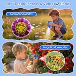 4K 1000X Handheld Digital Microscope for Kids with 2.0" IPS Screen(Blue) | 200-1000X Magnification, STEM Toys Birthday Gifts for Girls Boys Child, Science Kits for Kids Age 4-12