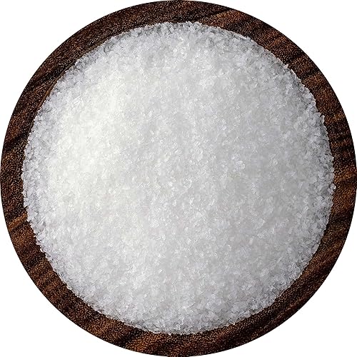 Miniatura 5 de Sal marina escamosa orgánica, sin refinar, rica en minerales, naturalmente baja en sodio, bolsa resellable de 4 onzas