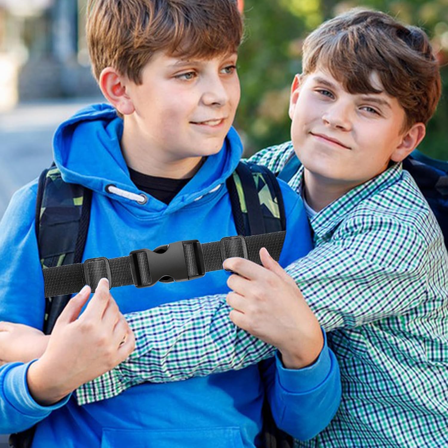 8 Set 1 inch buckles for straps Clip Quick Side Release Buckles,buckle straps with 16 Pcs Slide Clips,plastic buckle clips Belt Buckle for Nylon Webbing Straps,belt buckles,Dog Collars - Image 2