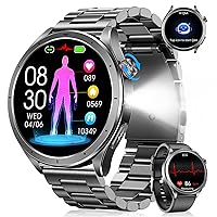 Smartwatch Uomo con ECG+HRV, AI GPT Orologio Uomo con Pressione Sanguigna