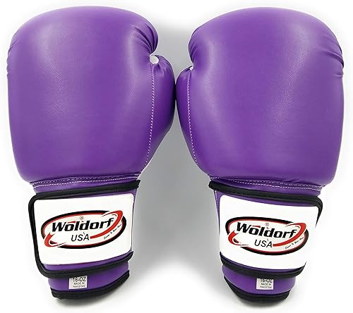 Miniatura 8 de Woldorf USA Men and Women Training Fighting Sports Boxing Gloves - Heavy Punching Bag for Kids - Sparring Gloves, Kickboxing Gloves, Muay Thai