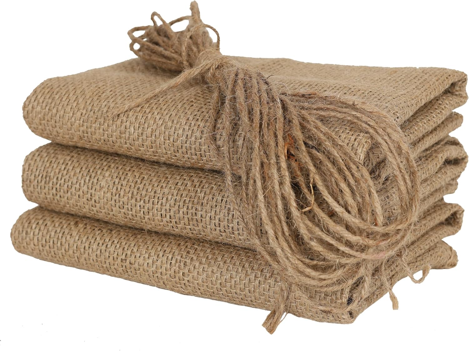 Heavy-Duty Burlap Sacks 23" X 38.6" with Drawstring, 3 Pack – Eco-Friendly Reusable and Durable Gunny Sacks for Potatoes, Grains, Gardening, Sack Racing and Frost Protection