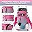 linmaya Water Bottle Carrier Bag with Phone Pocket for Stanley Cup 40/30oz,Insulated Neoprene Water Bottle Holder Cross-boday Bag with Adjustable Shoulder & Handheld Strap Stanley Cup Accessories