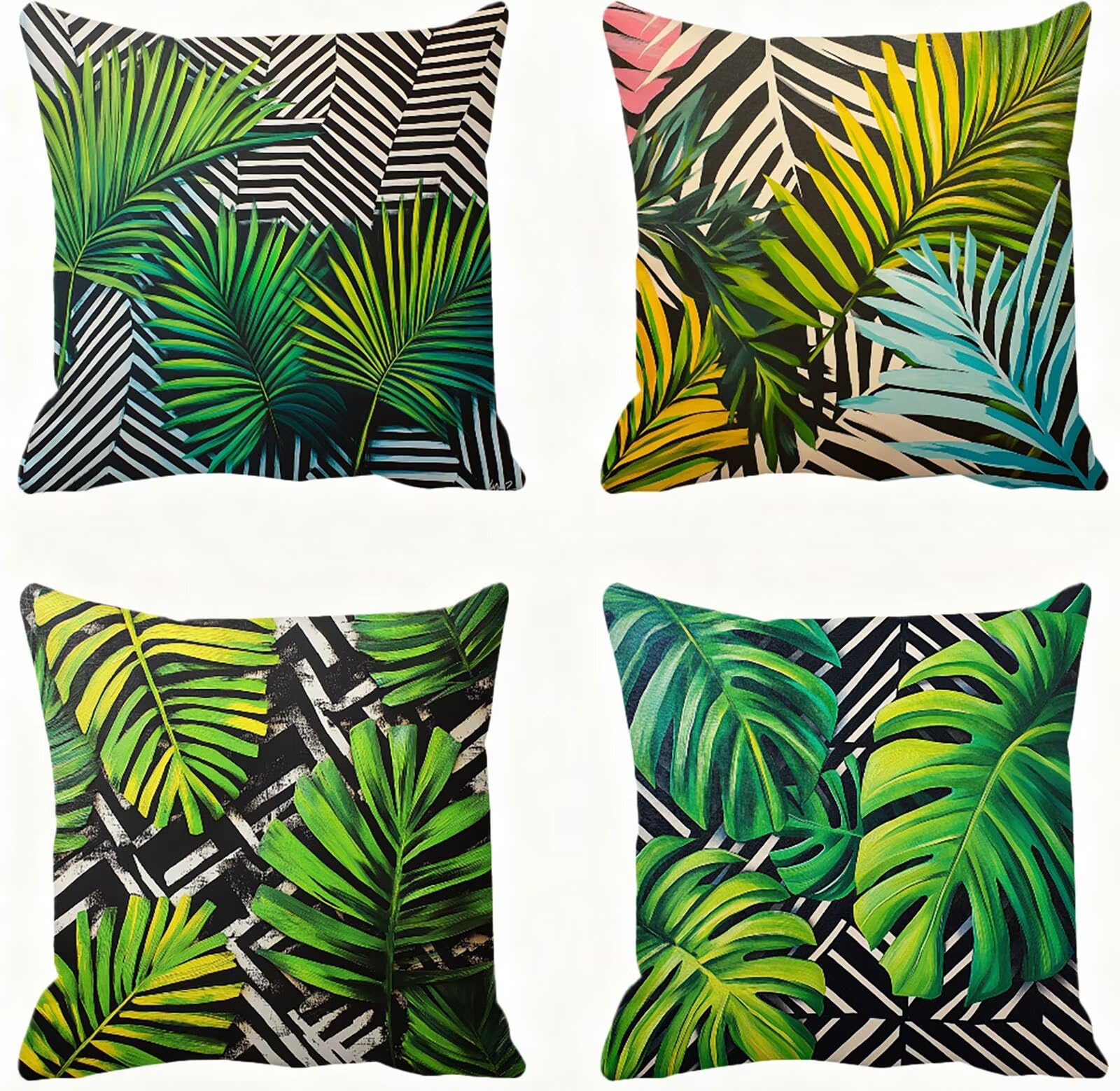 Coussin canapé maison housse 60x60 lot de 4 taies lit