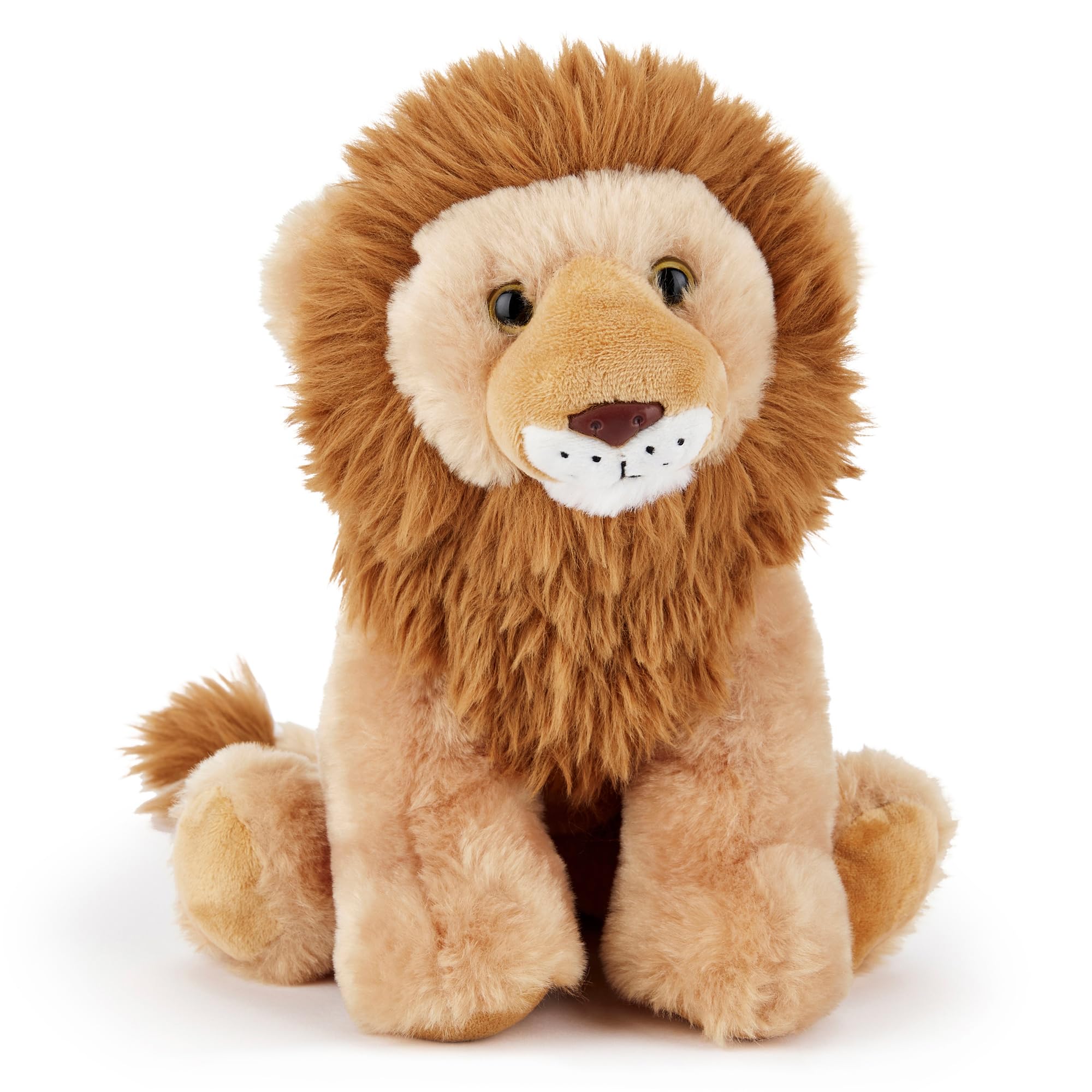 Zappi Co Vidal the Lion Plush Toy King of the Jungle (22cm) Majestic Mane Mate - Soft, Cuddly, 100% Recycled - Regal Feline Friend