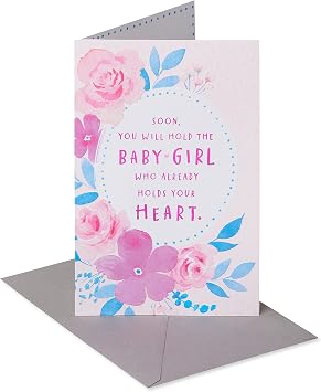 American Greetings Baby Shower Card for Girl Count Down the Days