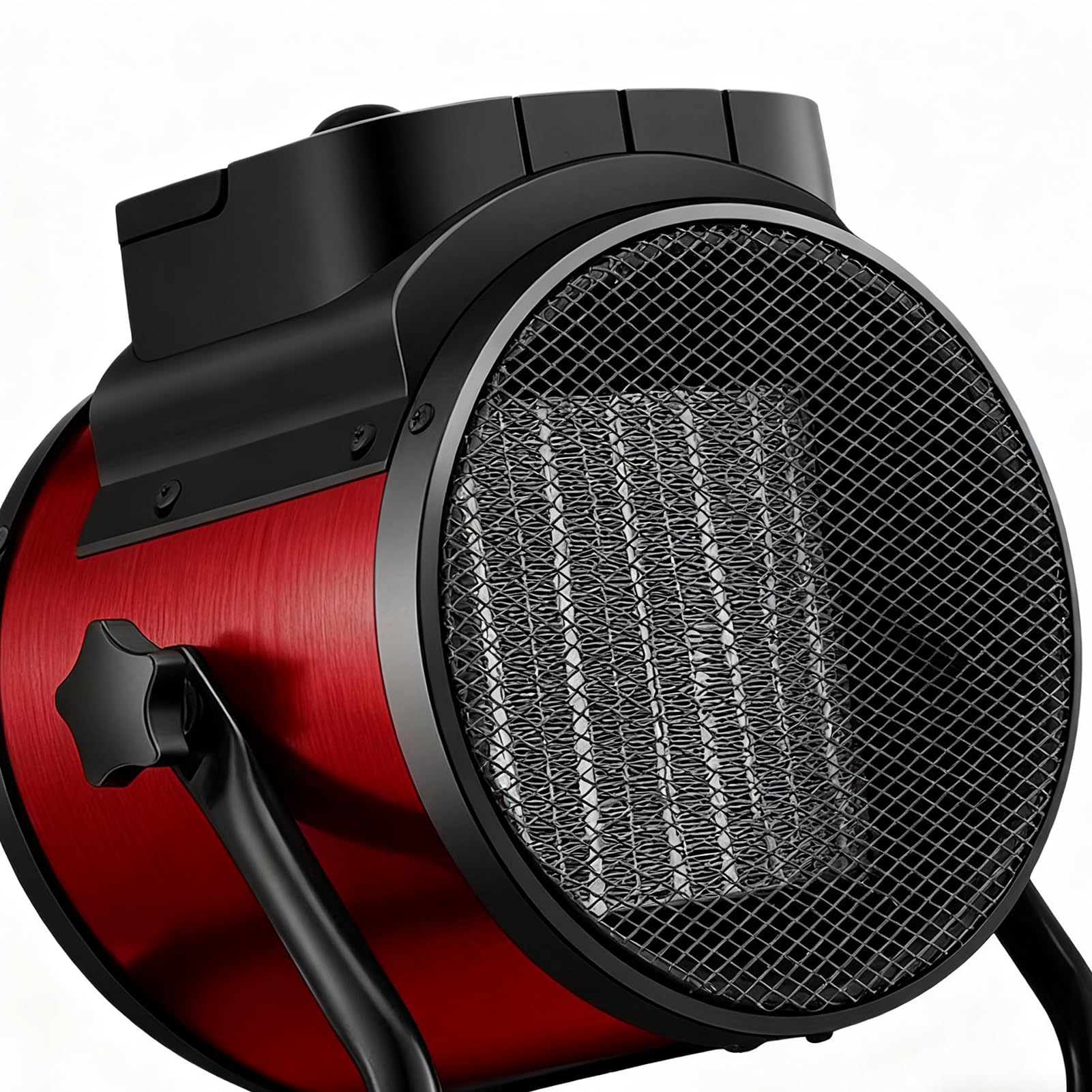 Riscaldatore elettrico in ceramica ventola di riscaldamento sicura e veloce | Ventilatore portatile per interni esterni scrivania campeggio camera da letto garage tenda da pavimento